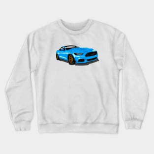 Ford S550 Mustang grabber blue tuned Crewneck Sweatshirt